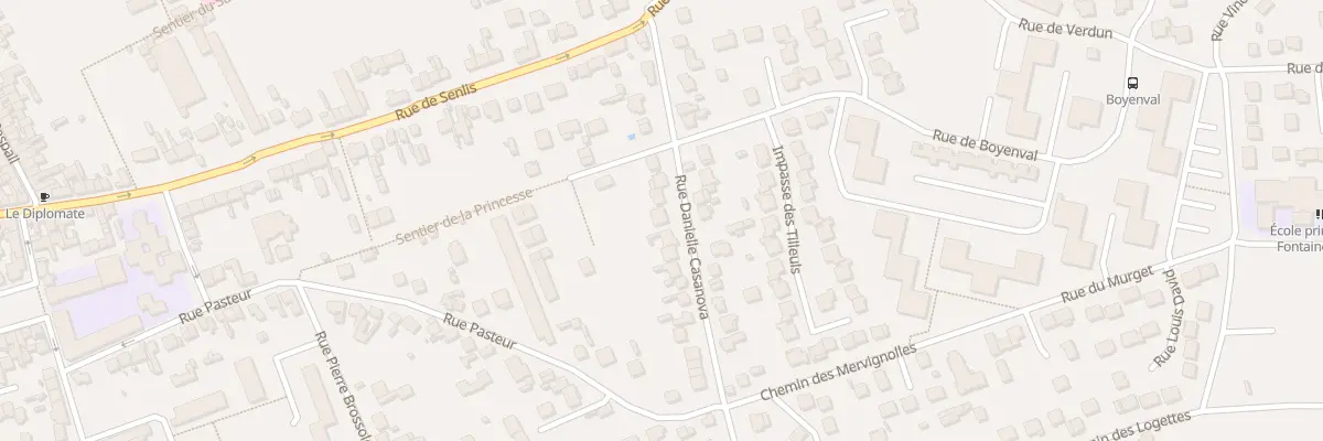 Plan du 14 Rue Daniele Casanova à Beaumont-sur-Oise