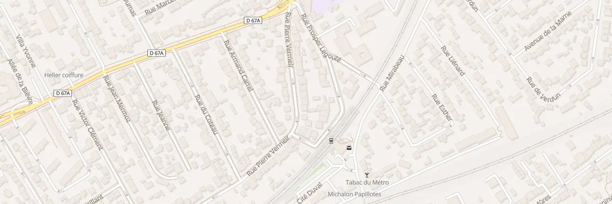 Plan du 25 Rue Pierre Vermeir à Antony