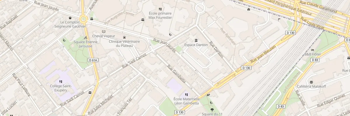 Plan du 27 Rue Jean Jaurès à Vanves