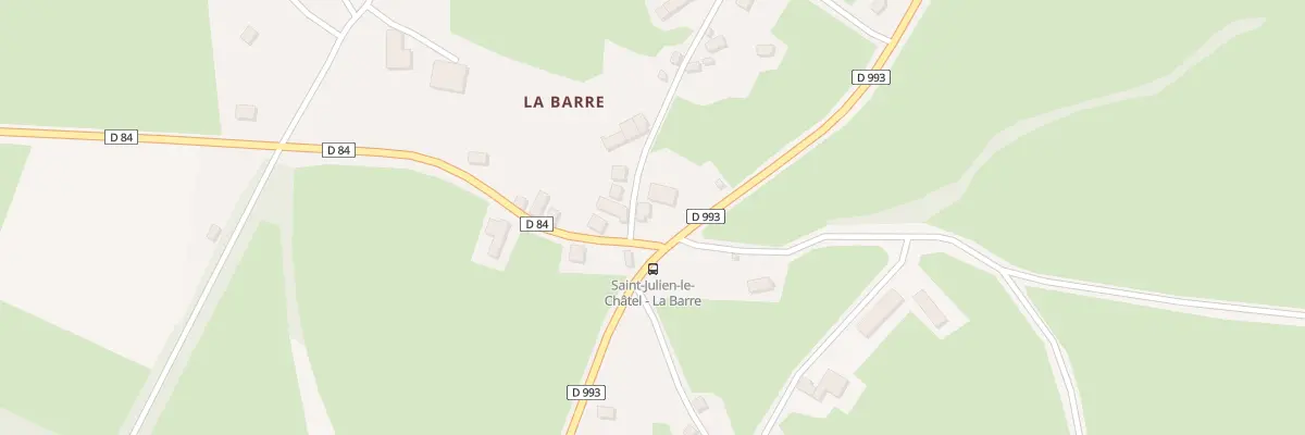 Plan du 7 La Barre à Saint-Julien-le-Châtel