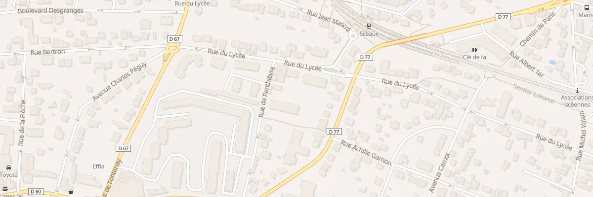 Plan du 43 Rue du Lycée à Sceaux