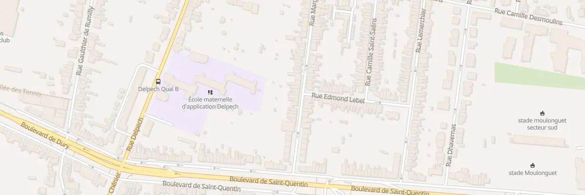 Plan du 100 Rue Margueri Hemart Ferandier à Amiens