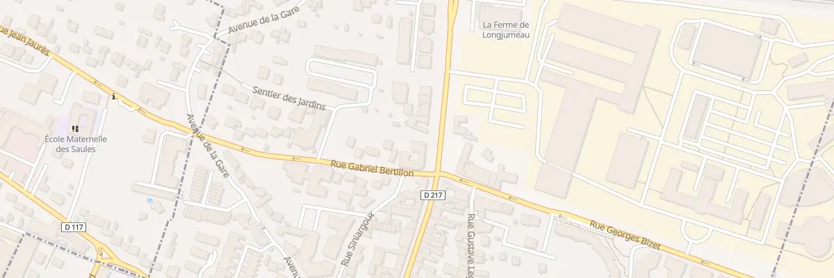 Plan du 2 Rue Gabriel Bertillon à Longjumeau