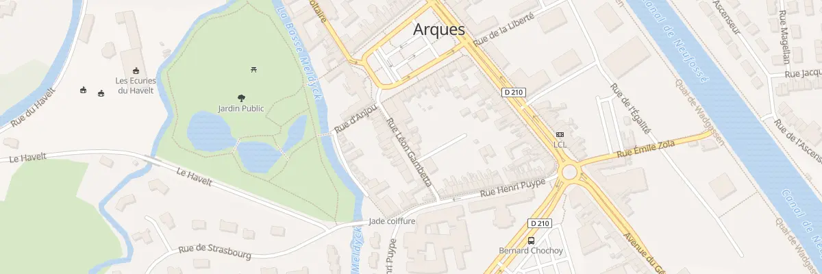Plan du 7 Rue Gambetta à Arques
