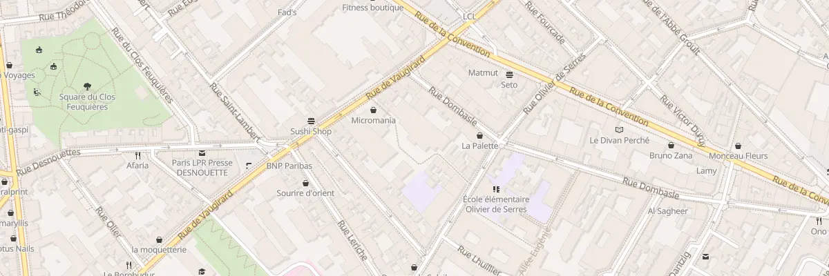 Plan du 365 Rue de Vaugirard à Paris 15e Arrondissement