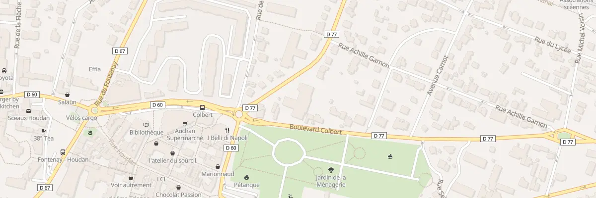 Plan du 5 Bd Colbert à Sceaux