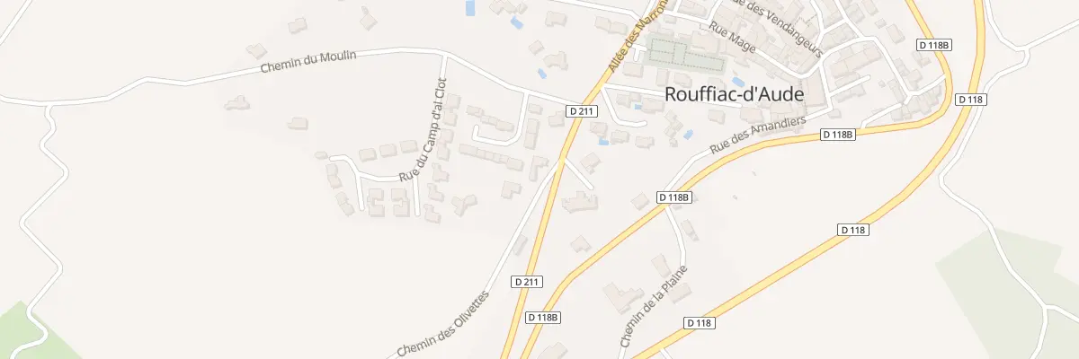 Plan du 2 Che des Olivettes à Rouffiac-d’Aude