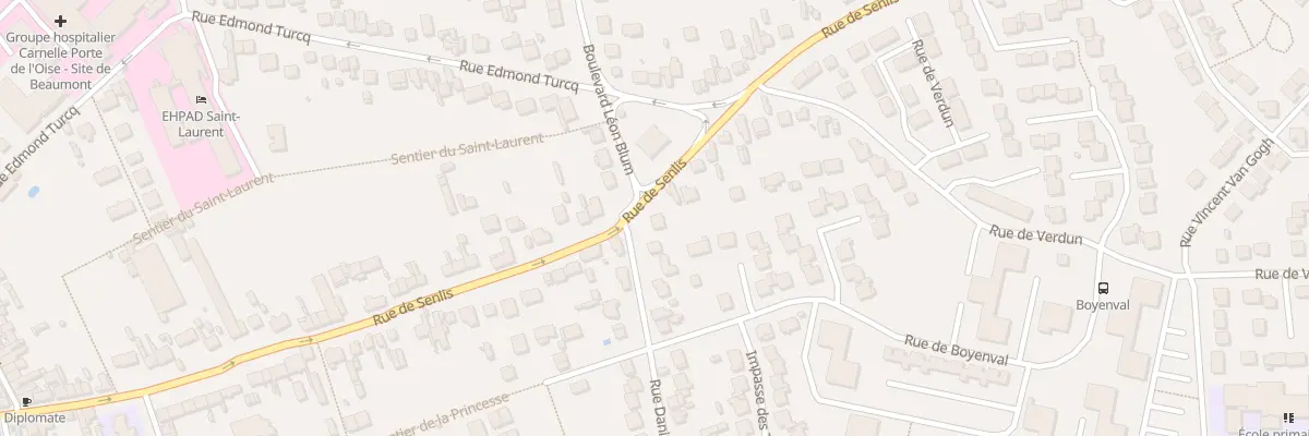 Plan du 96 Rue de Senlis à Beaumont-sur-Oise