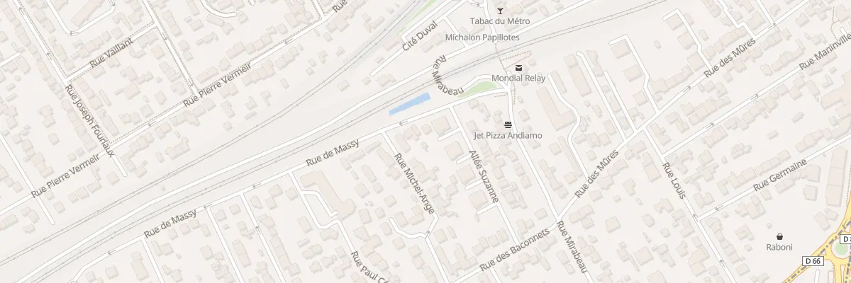 Plan du 9 Rue de Massy à Antony
