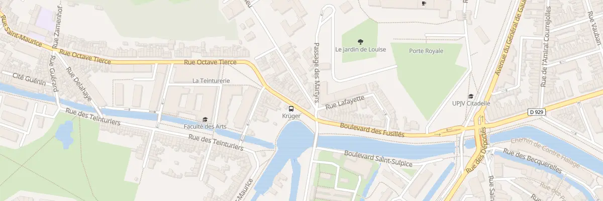Plan du 8 Rue Octave Tierce à Amiens
