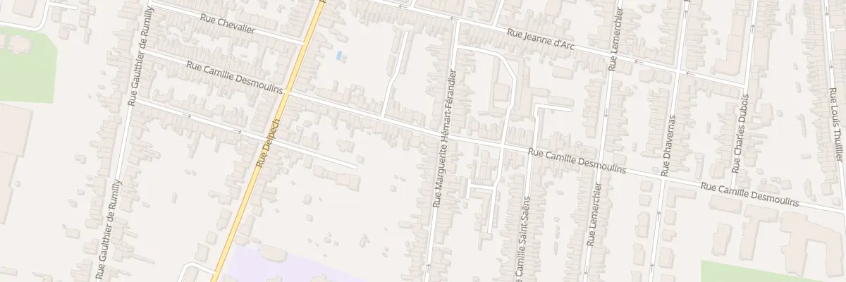 Plan du 88 Rue Camille Desmoulins à Amiens