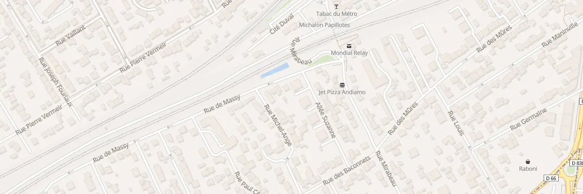 Plan du 8 Rue de Massy à Antony