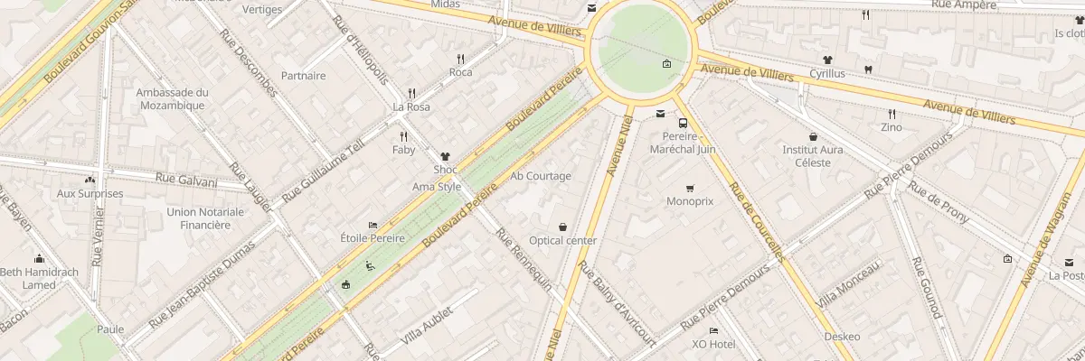Plan du 137 Bd Pereire à Paris 17e Arrondissement