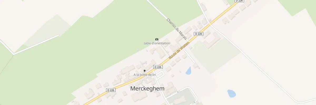 Plan du 94 Rte de Watten à Merckeghem