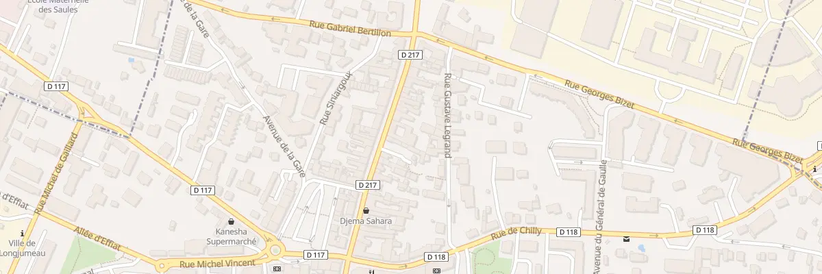 Plan du 33 Rue Pdt Francois Mitterrand à Longjumeau
