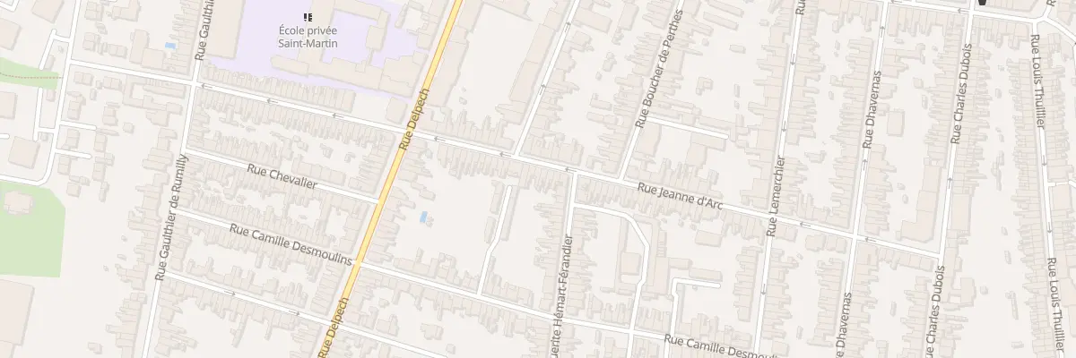 Plan du 106 Rue Jeanne d’Arc à Amiens
