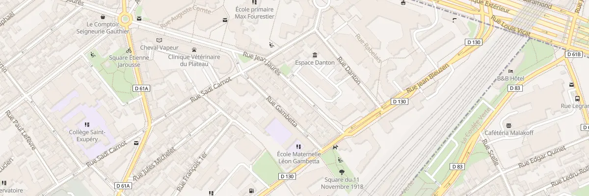 Plan du 21 Rue Jean Jaurès à Vanves