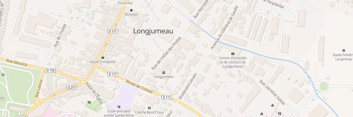 Plan du 3 Rue de l’Hotel des Postes à Longjumeau