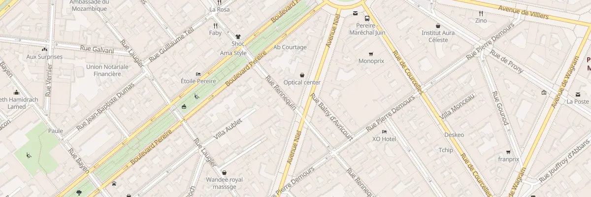 Plan du 83 Av Niel à Paris 17e Arrondissement