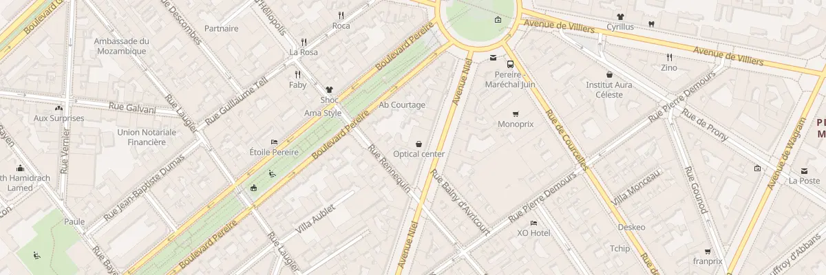 Plan du 87 Av Niel à Paris 17e Arrondissement