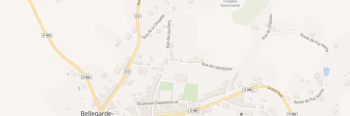 Plan du 2 Rue de l’Abreuvoir à Bellegarde-en-Marche