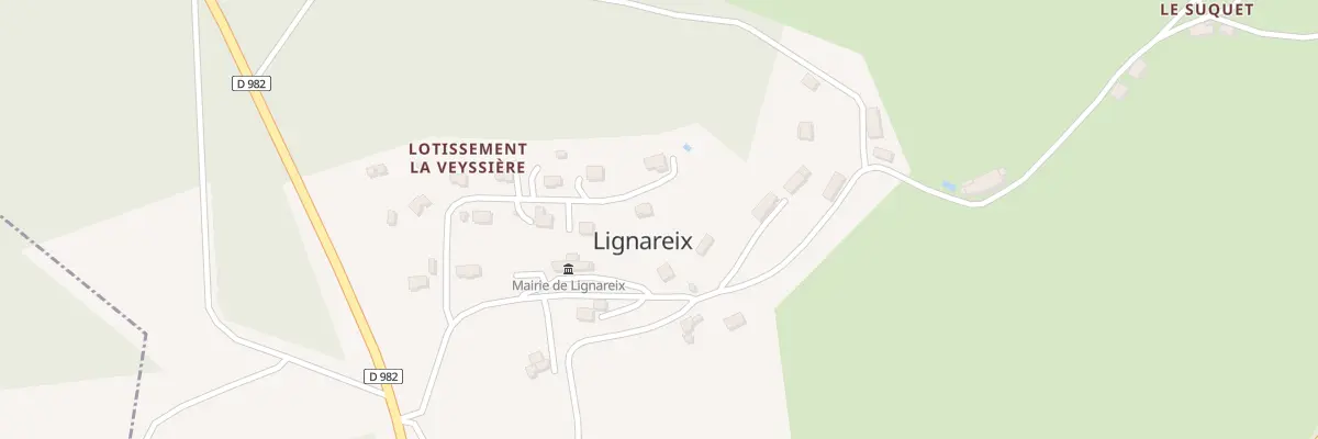 Plan du 5093 La Veyssière à Lignareix