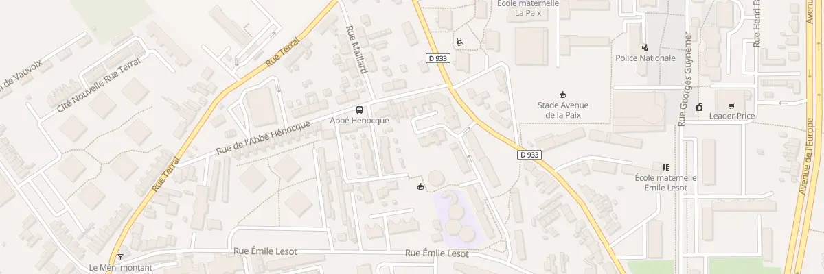 Plan du 98 Rue de l’Abbé Hénocque à Amiens