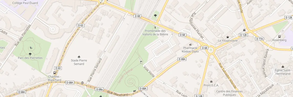 Plan du 3 Av du Général de Gaulle à Bagneux