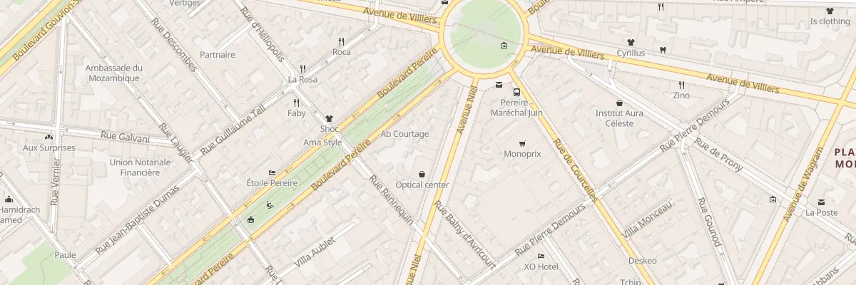 Plan du 91 Av Niel à Paris 17e Arrondissement