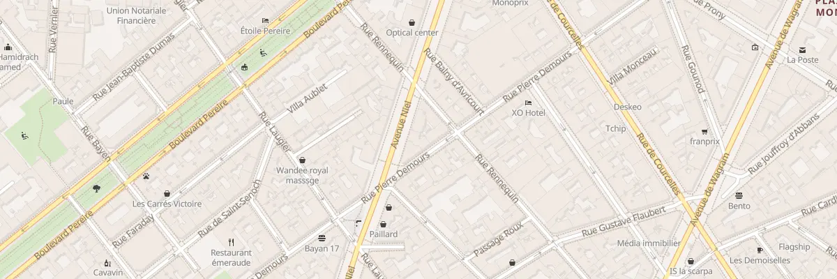 Plan du 42 Av Niel à Paris 17e Arrondissement