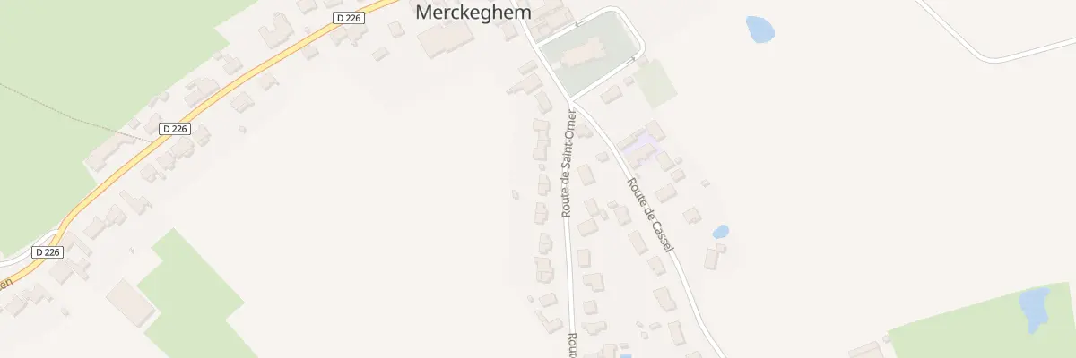 Plan du 60 Rte de St Omer à Merckeghem