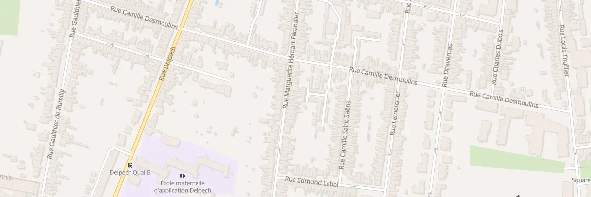 Plan du 55 Rue Margueri Hemart Ferandier à Amiens