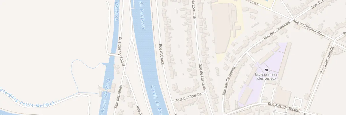 Plan du 24 Rue d’Alsace à Arques
