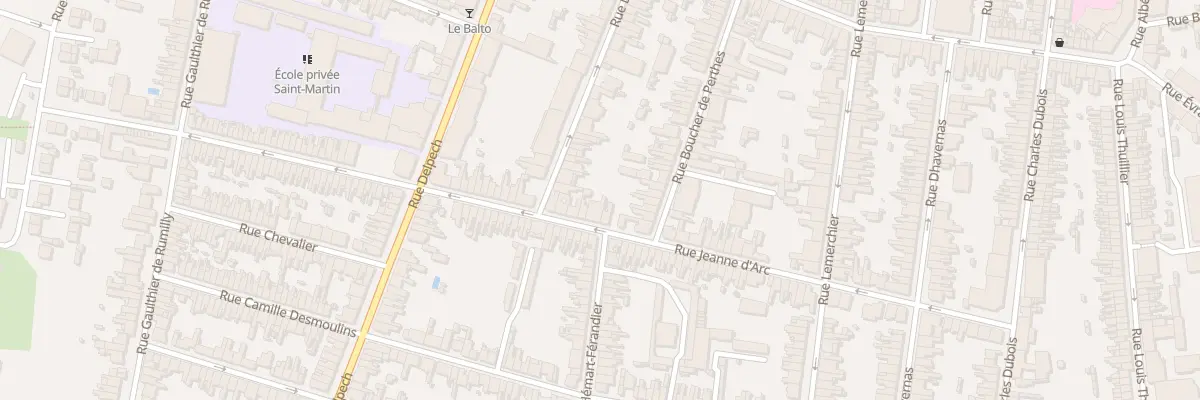 Plan du 101 Rue Jeanne d’Arc à Amiens