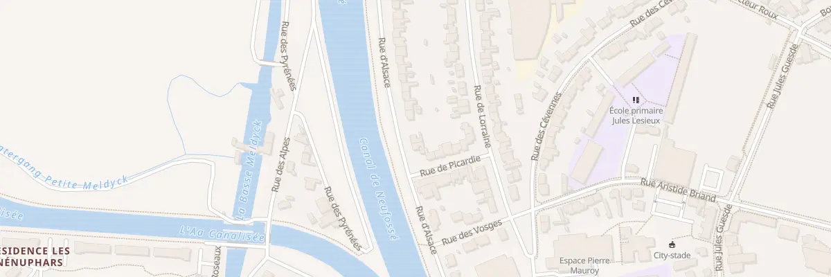 Plan du 12 Rue d’Alsace à Arques