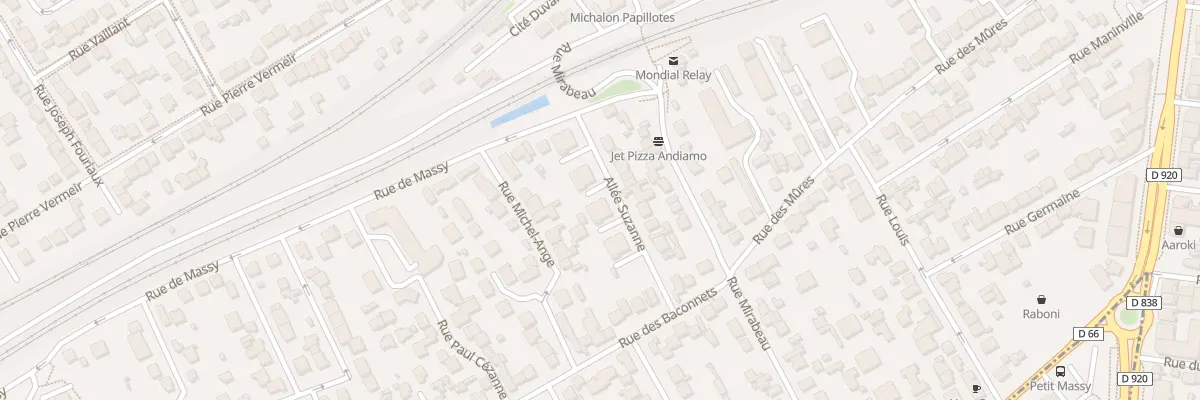 Plan du 6 Rue de Massy à Antony
