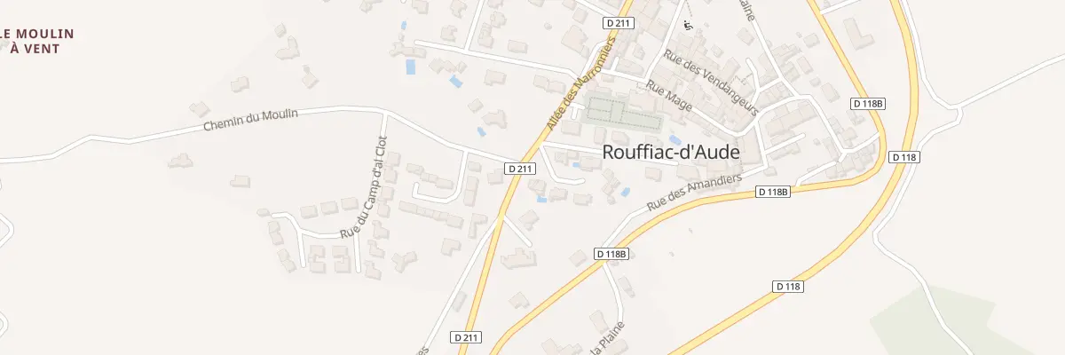 Plan du 2 Rue du Chene Vert à Rouffiac-d’Aude