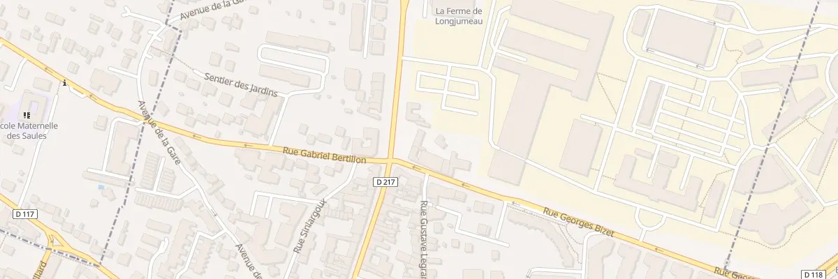 Plan du 3T Rue Pdt Francois Mitterrand à Longjumeau