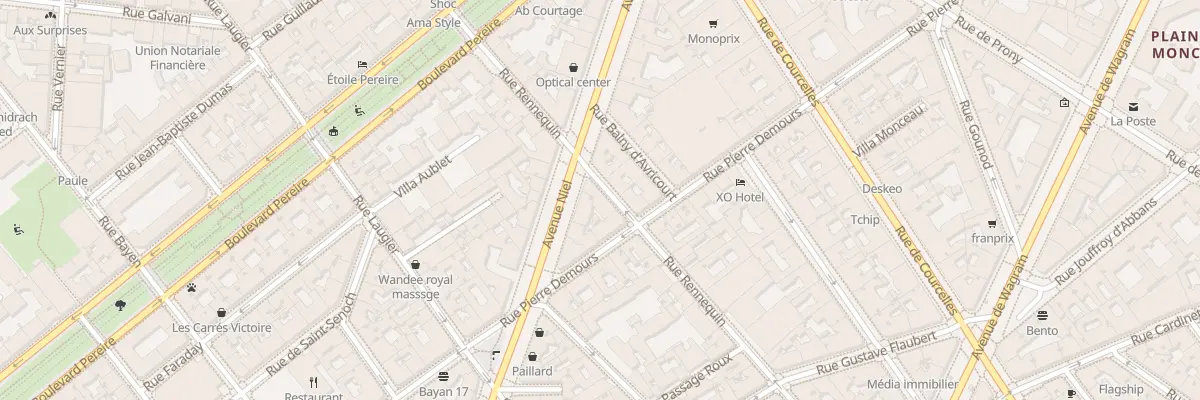 Plan du 46 Av Niel à Paris 17e Arrondissement