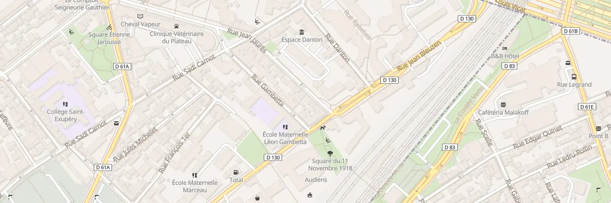 Plan du 7 Rue Jean Jaurès à Vanves
