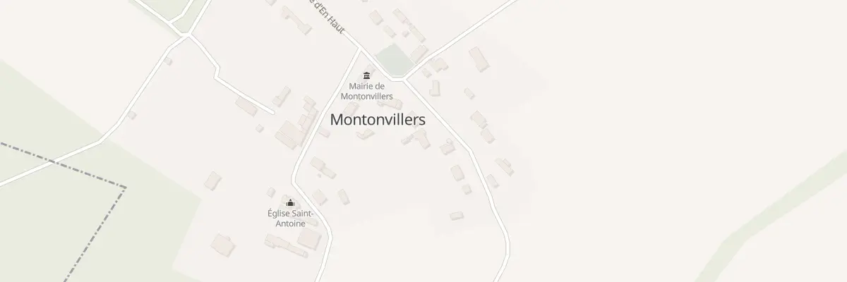 Plan du 5161F Rue de la Marette à Montonvillers