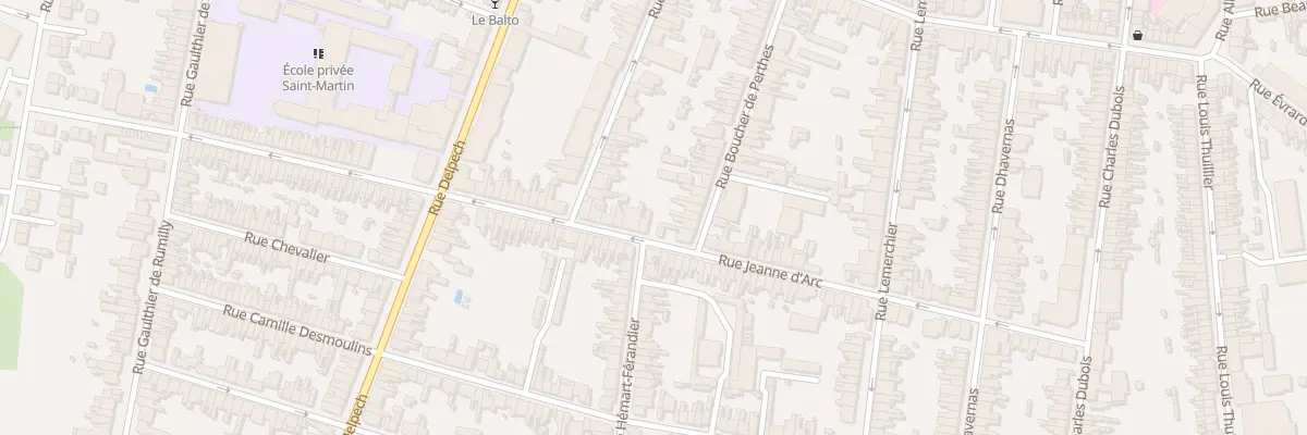 Plan du 103 Rue Jeanne d’Arc à Amiens