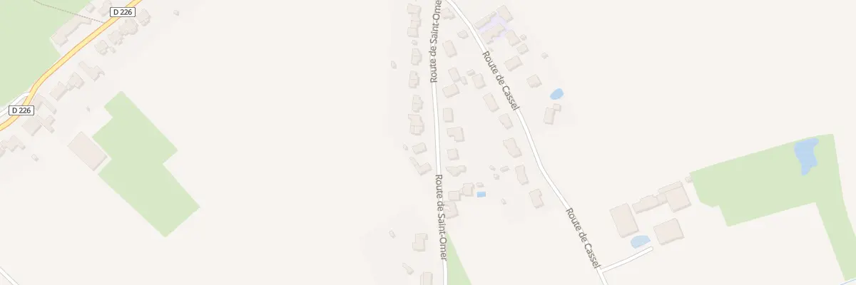 Plan du 156 Rte de St Omer à Merckeghem