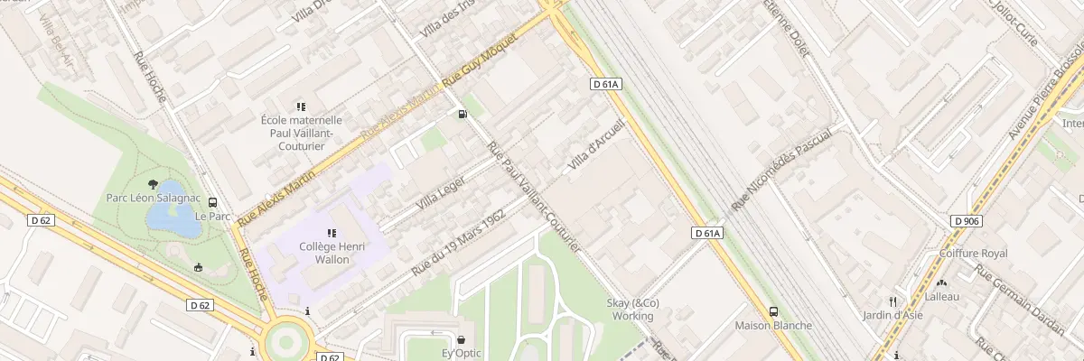 Plan du 50 Rue P Vaillant Couturier à Malakoff