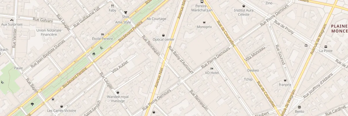 Plan du 82 Av Niel à Paris 17e Arrondissement