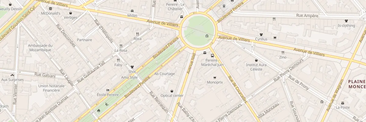 Plan du 97 Av Niel à Paris 17e Arrondissement