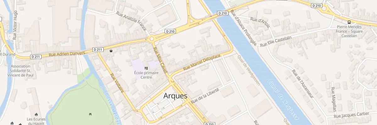 Plan du 11 Rue Marcel Delaplace à Arques