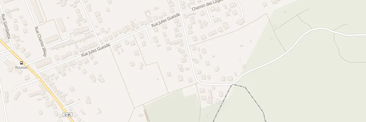 Plan du 74 Rue Daniele Casanova à Beaumont-sur-Oise