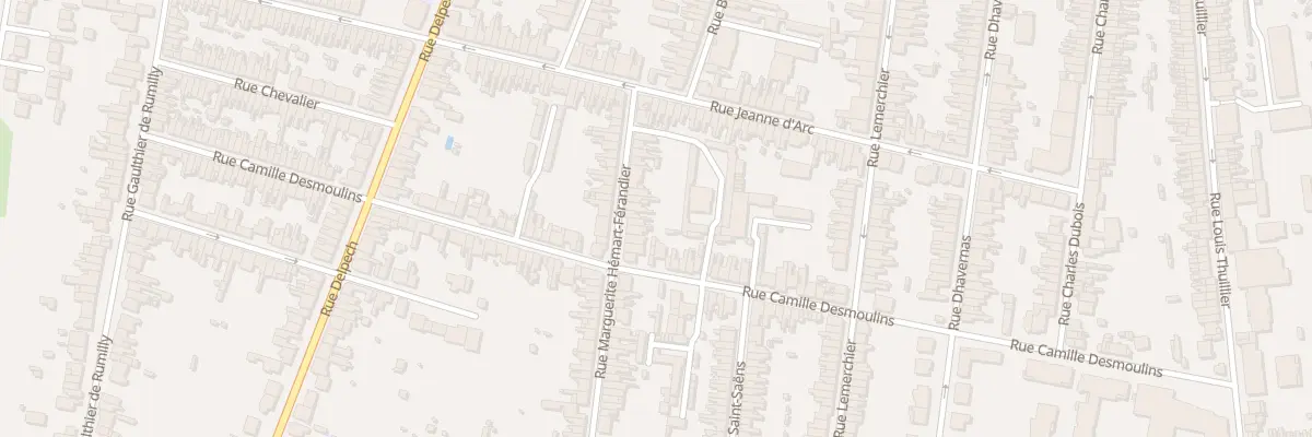 Plan du 27 Rue Margueri Hemart Ferandier à Amiens