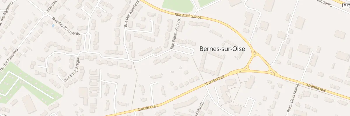 Plan du 2 Pl Jean Cocteau à Bernes-sur-Oise